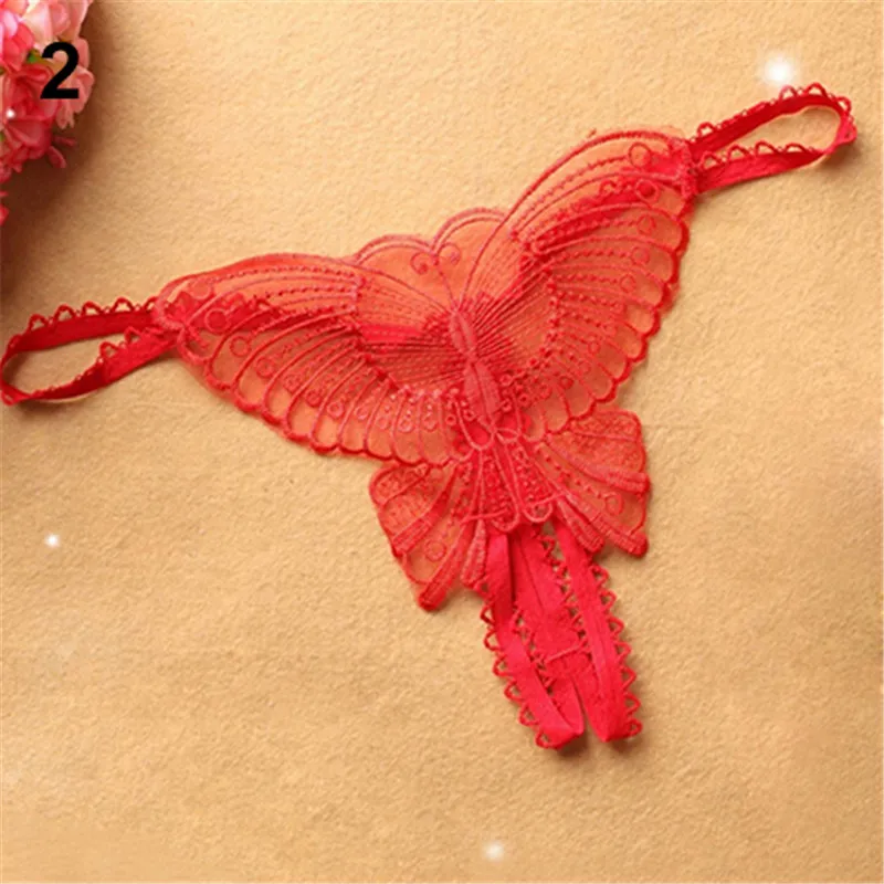 Женские сексуальные стринги с бабочками полностью красивые кружевные женские