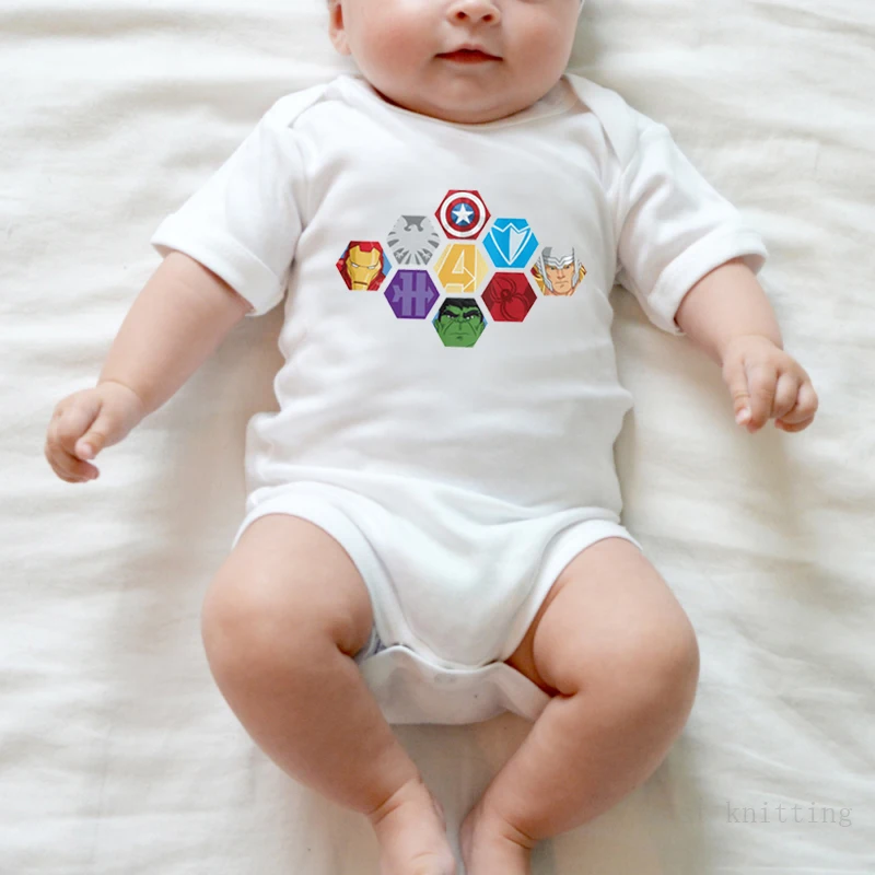 Summer Printed One-Piece Romper Little Big Sister Match Clothes Kids Clothing For Boy Rompers Short Sleeve Children TopY |
