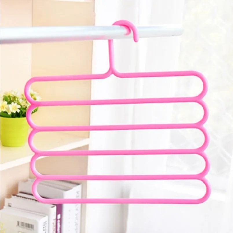 New Storage Holders Racks Non-slip Multi-layer Pants Rack Multi-function Wardrobe 5 Layer Hanging Silk Scarf Tie Organizer | Дом и сад