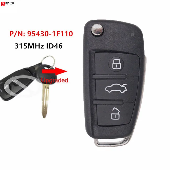Keyecu новый обновленный ключ дистанционного управления 315 МГц ID46 для KIA Sportage 2005 2006