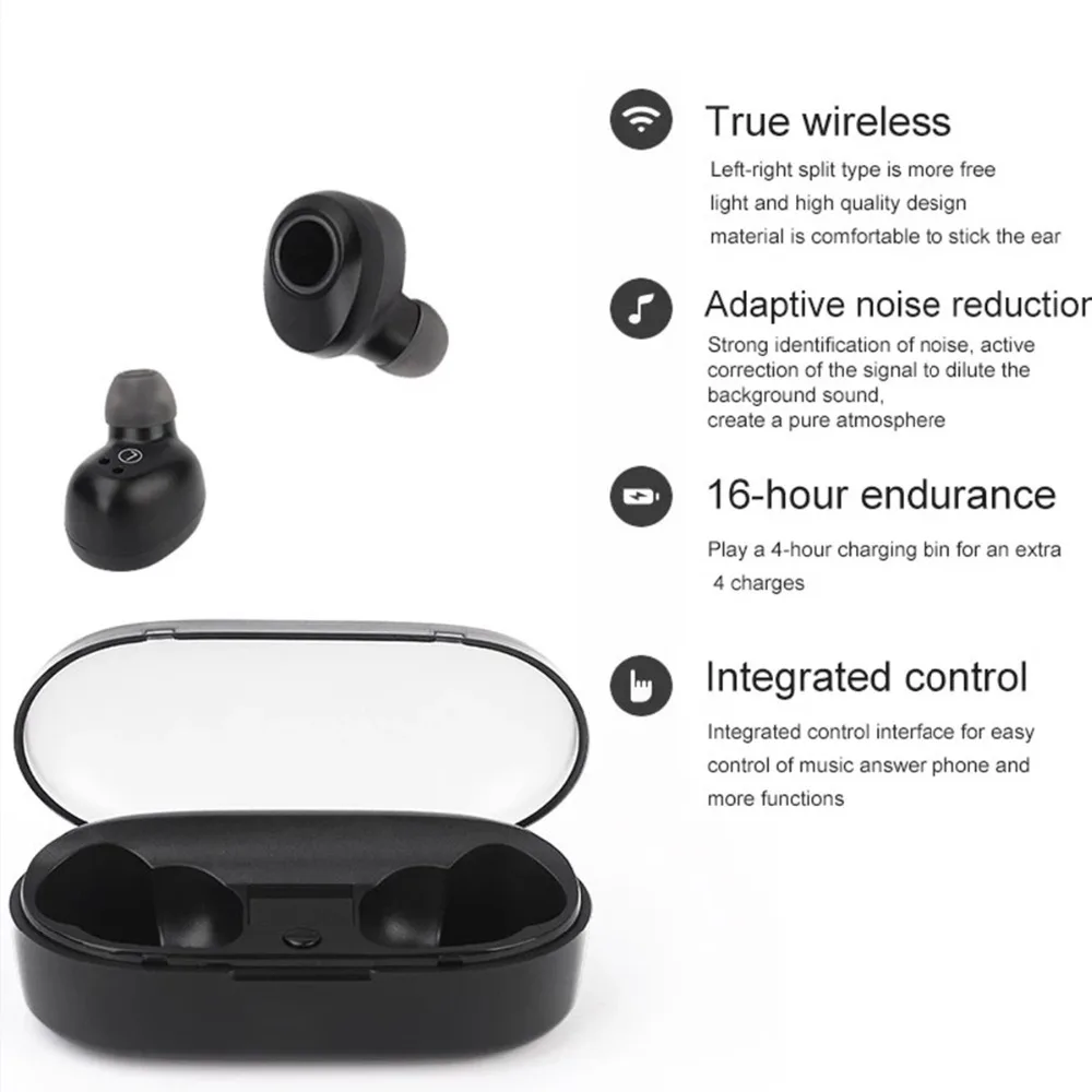 J29 Bluetooth 5,0 TWS мини беспроводные наушники-вкладыши для Близнецов с аккумулятором чехол Hands Free для iphone Android