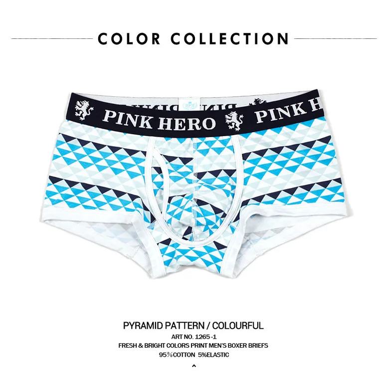 4 piece jin 4 шт./лот Pink Heroes Для мужчин нижнее белье, боксеры, спортивные шорты, легкие, с красочной печати хлопок Для мужчин нижнее белье U сексуальные мужские трусы-боксеры, детские шорты, нижнее белье - Цвет: 4 piece jin