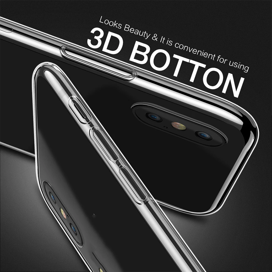 Защитный чехол из мягкого ТПУ прозрачный силиконовый для Xiaomi Mi 9 SE 8 Lite 6 Redmi Note 7 5 Pro