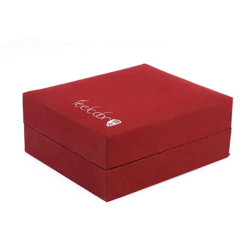 Red PU Packaging Wedding Fashion Necklace Pendant Jewelry Display Box 8.1*7*3.3cm Christmas Gift Wholesale New Arrival | Украшения и