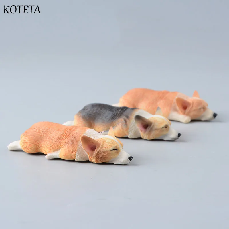 Экшн-фигурка собаки Koteta Corgis игрушки ландшафтный декор куклы-животные подарки для