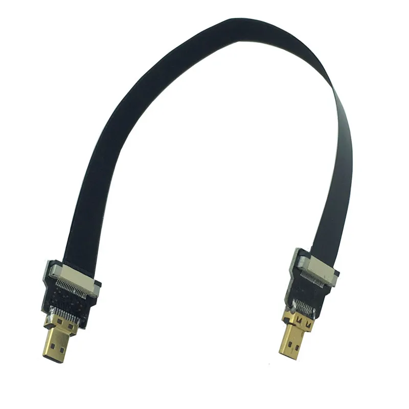 

FPV micro HDMI-compatible male Adapter 5cm-80cm FPC Ribbon Flat HDTV Cable Pitch 20pin Plug Connector