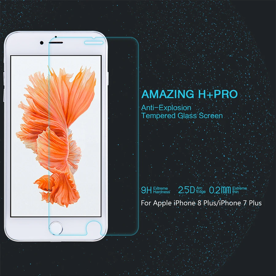 Nillkin Закаленное стекло пленка для iPhone 8 Plus 7 5 Amazing H + Pro Nano противовзрывная твердая