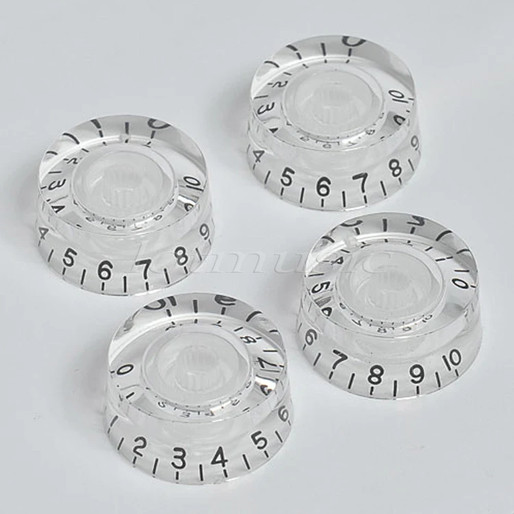 4 * Прозрачная Ручка управления скоростью для электрогитары запчасти гитары