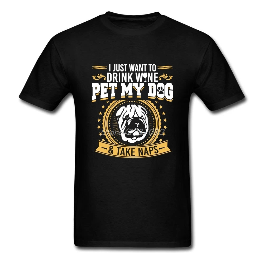 Шарпей Pet Моя собака футболка с короткими рукавами для мужчин Популярные