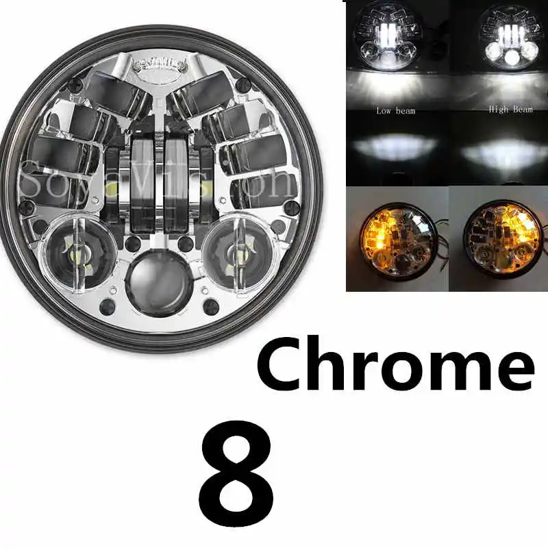 5 3/" светодиодные фары мотоцикла для светодиодных фар DRL angel eye led 5,75" для sportster 883