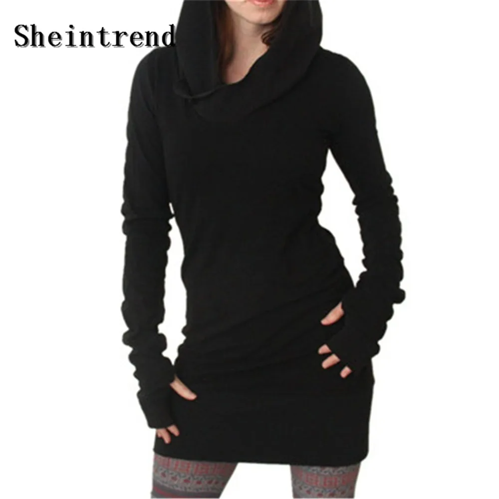 Sheintrend Новинка Платье 2017 для женщин осень зима новое поступление черный