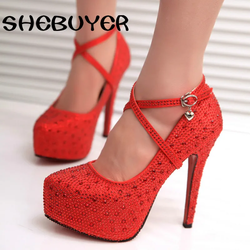 2016 свадебные туфли Женские на платформе со стразами и серебряными блестками