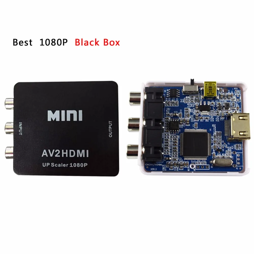 Ssriver RCA для HDMI AV к 1080 P AV2HDMI Мини конвертер преобразователь сигнала ТВ VHS