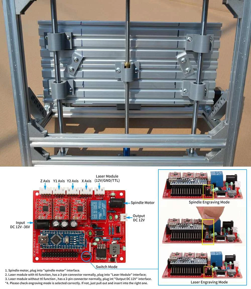 3 оси CNC3018 GRBL управление DIY мини ЧПУ маршрутизатор лазерный станок Pcb ПВХ фрезерный деревянный маршрутизатор лазерная гравировка