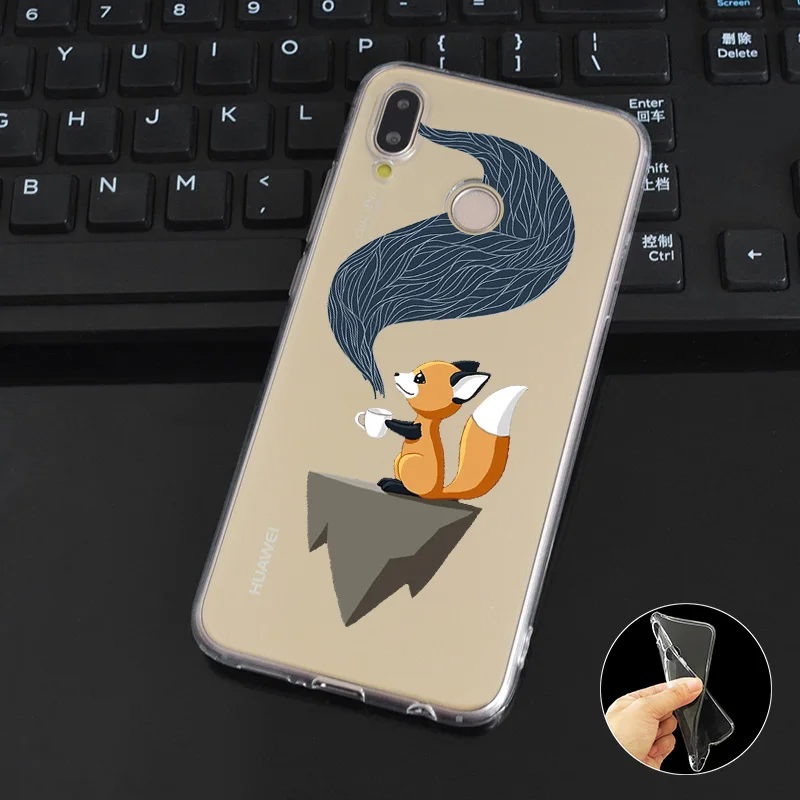 DREAMFOX L049 лиса Мягкий ТПУ силиконовый чехол для huawei Honor 6A 6C 7X9 10 P20 P30 Lite Pro P Smart 2019 |