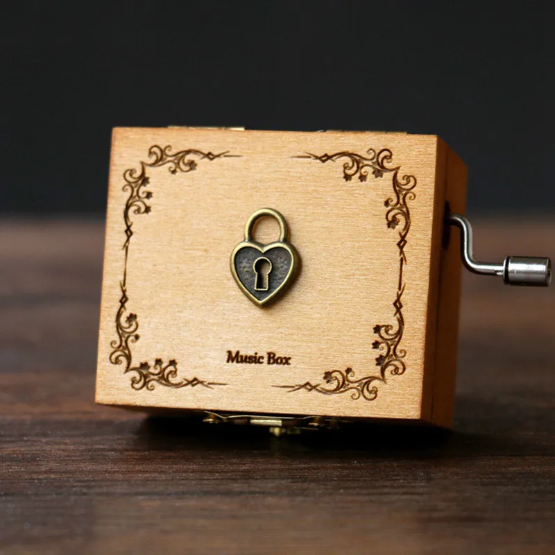 Фото Newest Vintage Wooden Hand Shake Music Box Sky City Creative Gift 10 Designs Tower Heart Lock Windmill Musical Дом и сад Newest Vintage Wooden Hand Shake Music Box Sky City Creative Gift 10 Designs Tower Heart Lock Windmill Musical Дом и сад