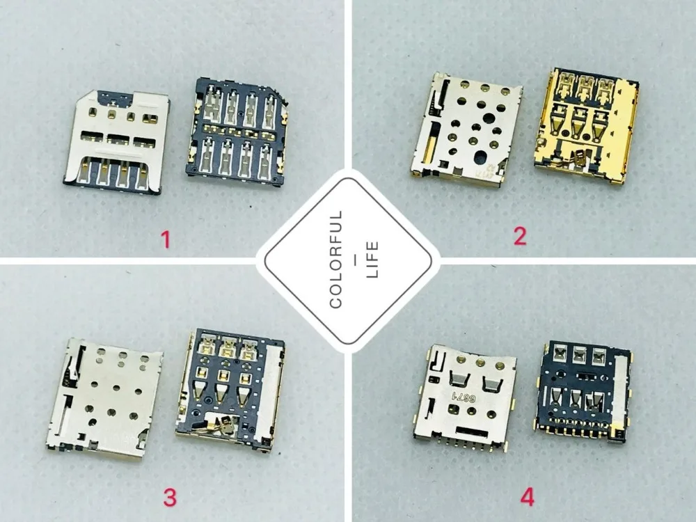 Разъем Micro SIM Nano для гнезда карты 6 контактный разъем детских часов лоток домашних