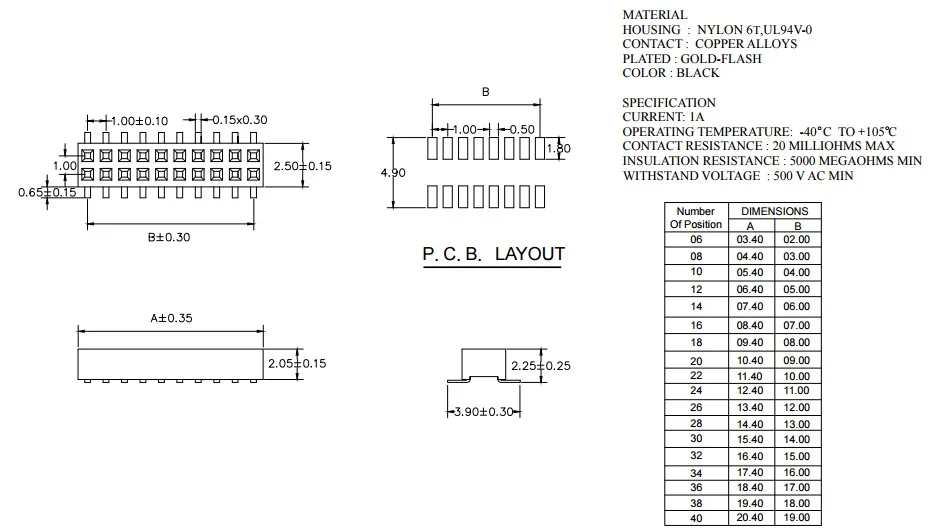 10 шт. 1 0 мм Шаг 2x4 положения 8 Pin PCB Женский Заголовок двухрядный прямой 180 разъем SMT