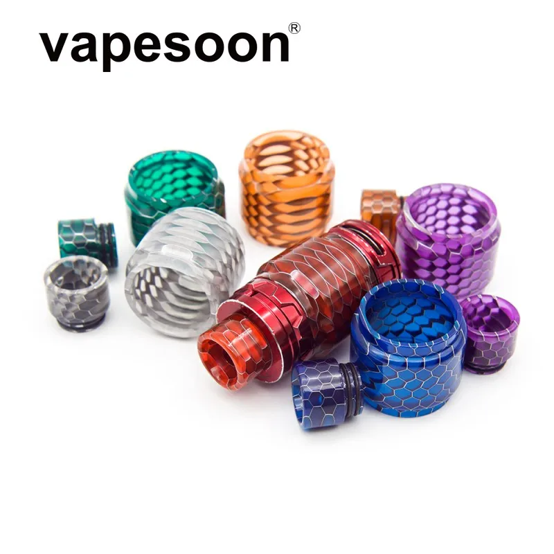 

Newest style Coloful replacement extend pyrex snake glass tube with drip tip for freemax fireluke tank atomizer 6 colors