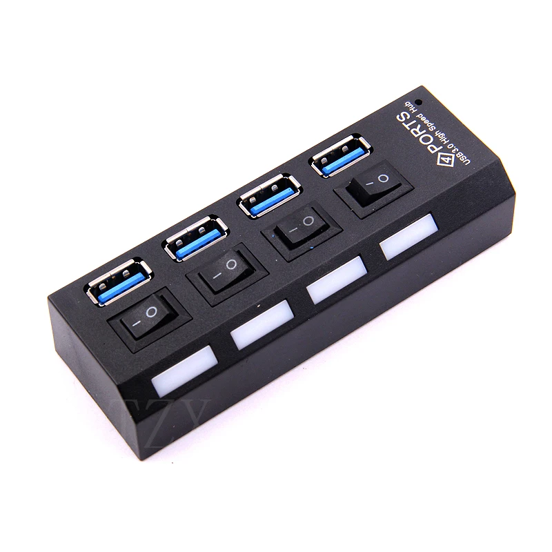 Usb хаб 4 порта USB 3 0 сплиттер Супер Скоростной 5 Гбит/с мультиконцентратор с