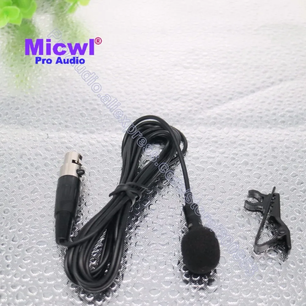 Многонаправленный петличный микрофон MICWL с зажимом для Shure Wireless TA4F mini 4Pin