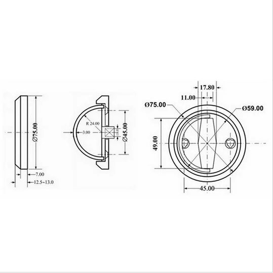 Дверные замки из нержавеющей стали 304 встраиваемая круглая ручка внешняя дверь с