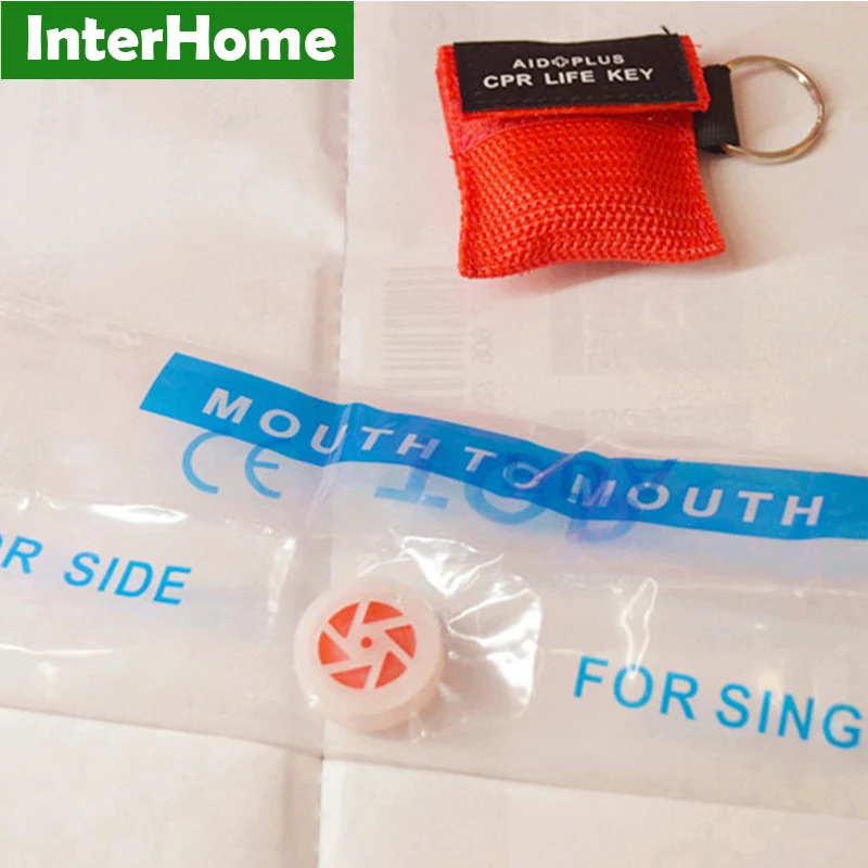 20 шт. спасательная маска CPR защитный спасательный ключ с цепочкой для ключей