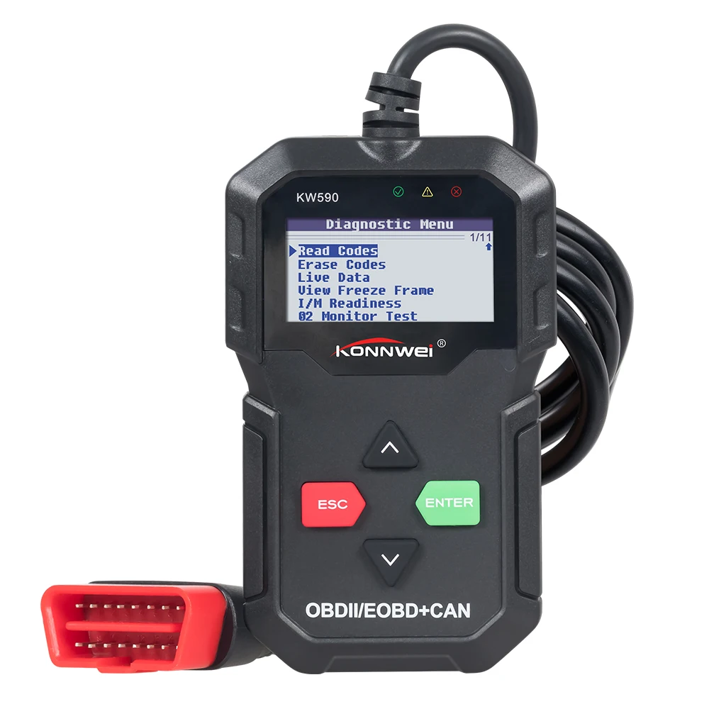 OBD2 диагностический инструмент KONNWEI KW590 Автомобильный сканер универсальный