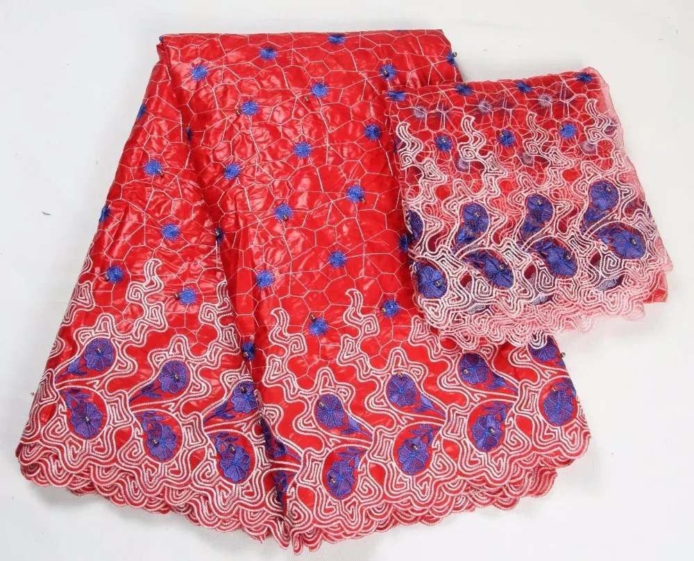 2017 новое поступление африканских Базен Riche Getzner ткань с вышивкой бисером кружева