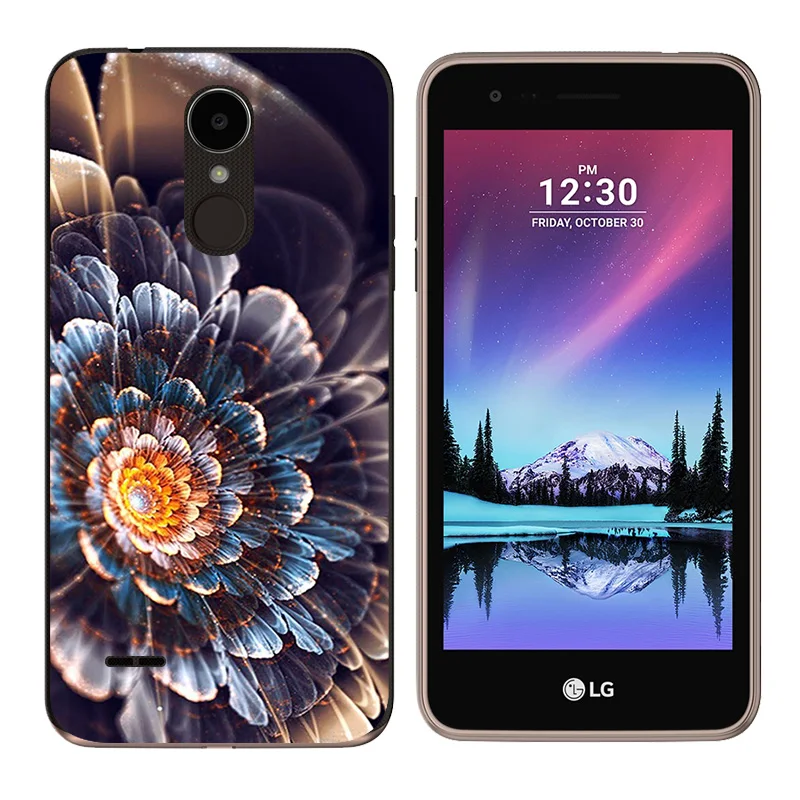 for LG K4 2017 X230K Case Soft TPU Silicone Cover Const Printing Phone X230 / EU Version 5.0 Capa |