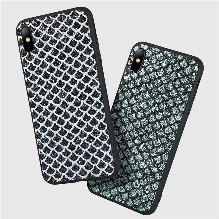 Блестящий чехол Fish Scale для OPPO A59 F5 F9 F11 Pro Oppo A3S A7 Realme 3 C2 задняя крышка|Бамперы| |