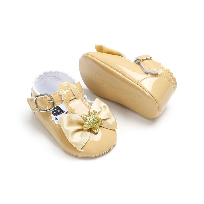 

2019 New Baby Girls Princess Shoes PU Leather Baby Girl Dress Shoes Newborn Bebe First Walkers Dropshipping
