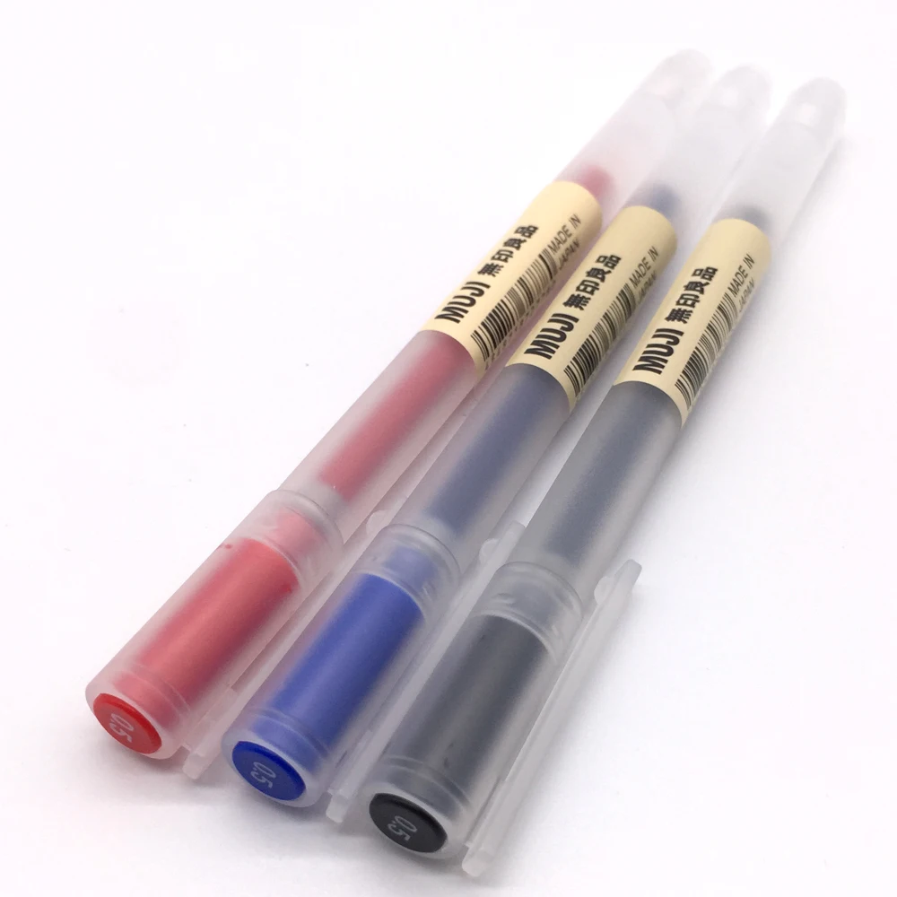 1 шт MUJI гелевая ручка 0,5 мм 0,38 мм черный/синий/красный гладкие чернила цвет матовые ручки милые Caneta Kawaii школьные офисные стационарные подарок