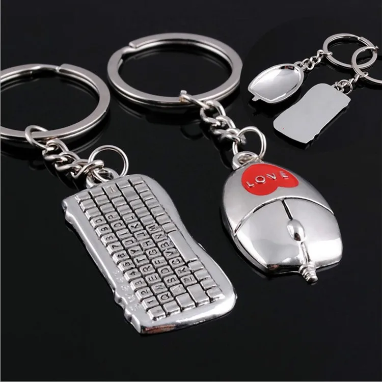 Модные Повседневное пару любовь брелок мультфильм Key Chain Любители Для женщин