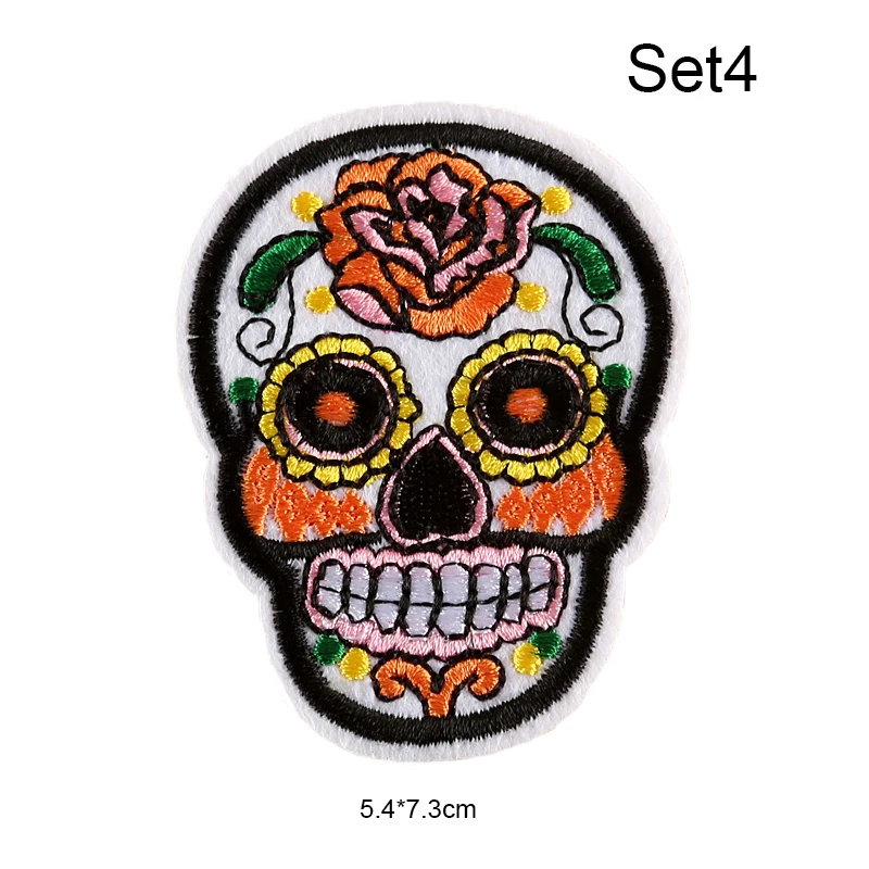 2 шт./компл. Череп патч пришить/утюг на аппликация Одежда Платье завод шляпа