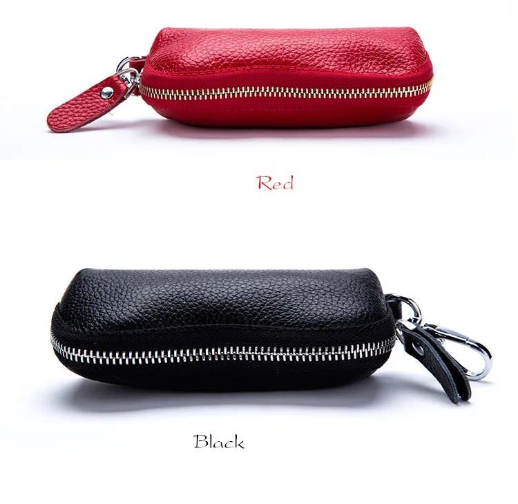 XZXBBAG, кошелек для ключей из натуральной кожи, унисекс, чехол для ключей, для мужчин, на молнии, для двери автомобиля, чехол для ключей, сумка, органайзер, Женский держатель для ключей, ключница