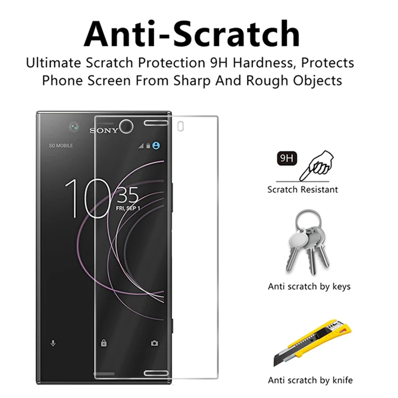 Защитное стекло для sony xperia l1 закаленное защитное экрана xz xa1 xa2 plus Ультра Защитная