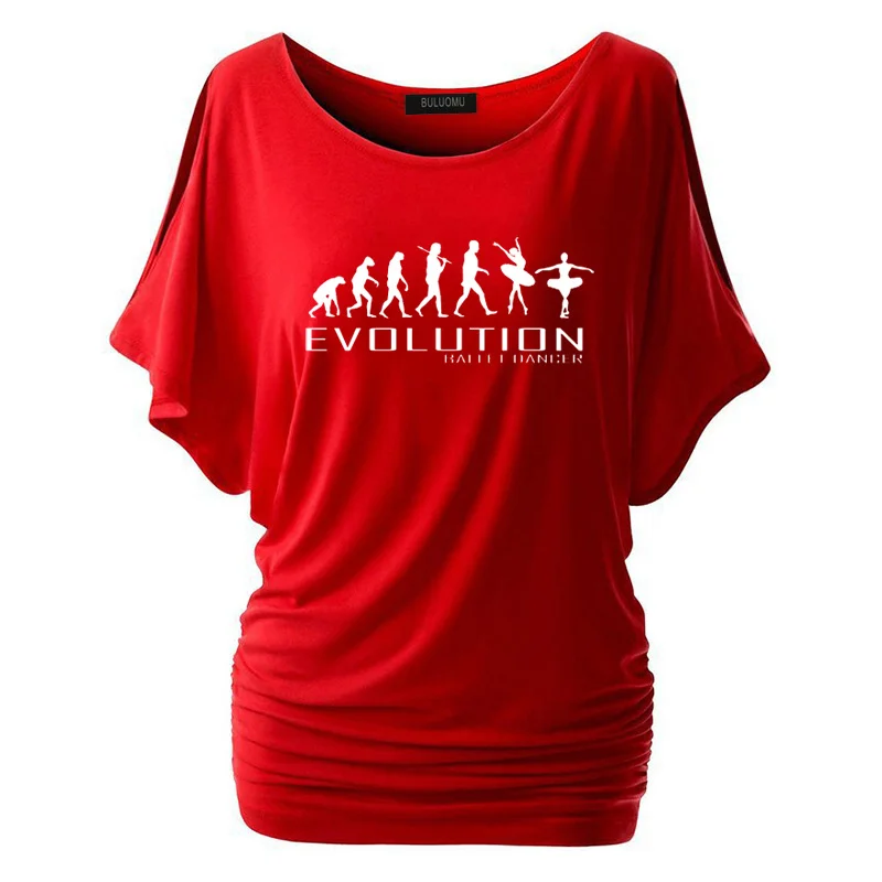 Новая модная женская футболка модная одежда Evolution Of Ballet Dancer Tee Женские топы с коротким рукавом - Цвет: 18