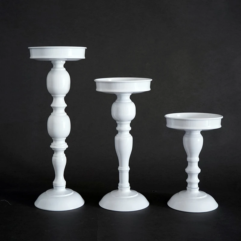 Подсвечник с высокой ножкой мини подставка для кексов белые свадебные украшения