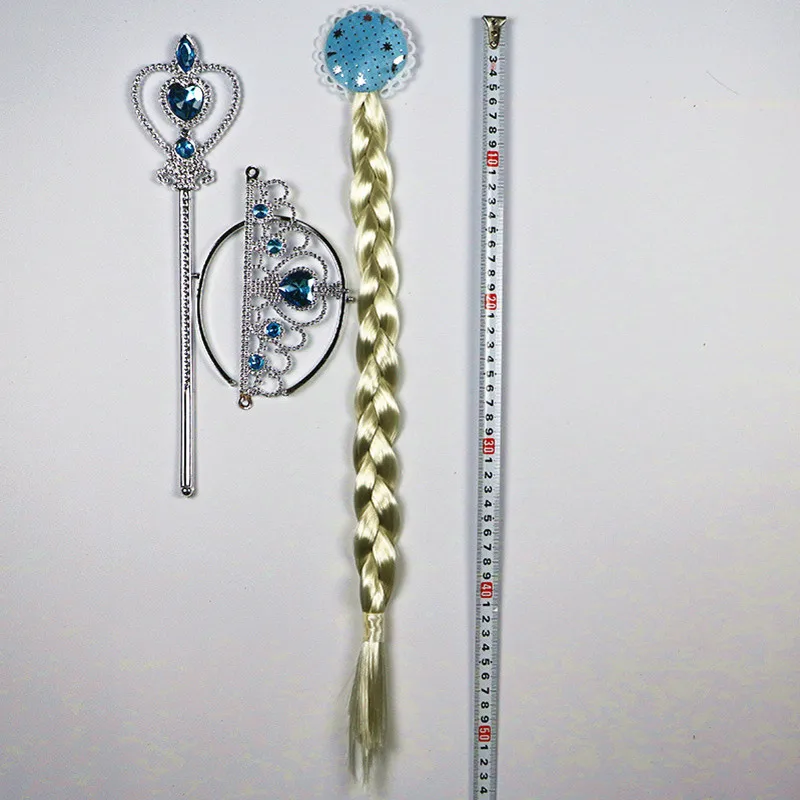 3 шт. Дисней игрушки Замороженная Принцесса Анна Эльза оплетка парики подарки на