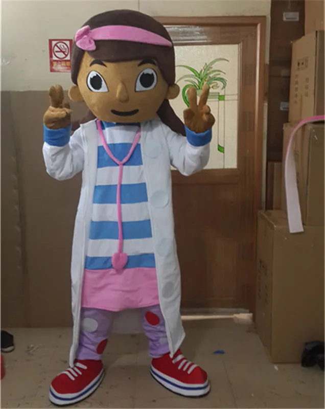 Doc костюм талисман McStuffins вечерние костюмы Необычные платья Костюм Бесплатная