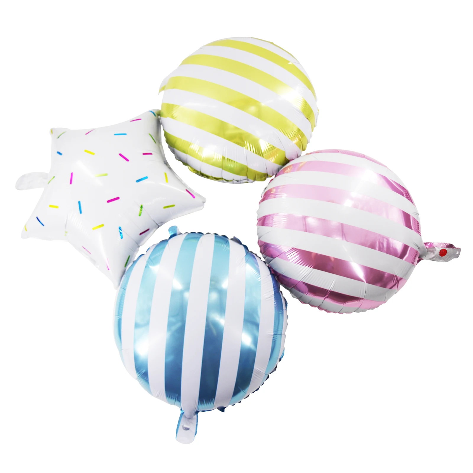 New 18 Inch Star/Heart /Round Shape Candy Printed Foil Balloons Aluminum Balloon Birthday Party Decoration Supplies | Дом и сад