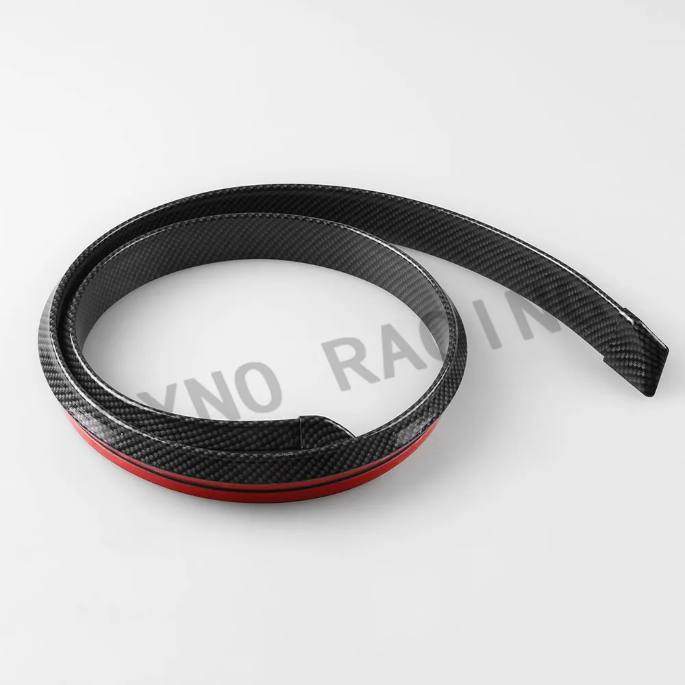 УГЛЕРОДНЫЙ волокнистый слой резины мягкий черный Задний автомобильный спойлер 40