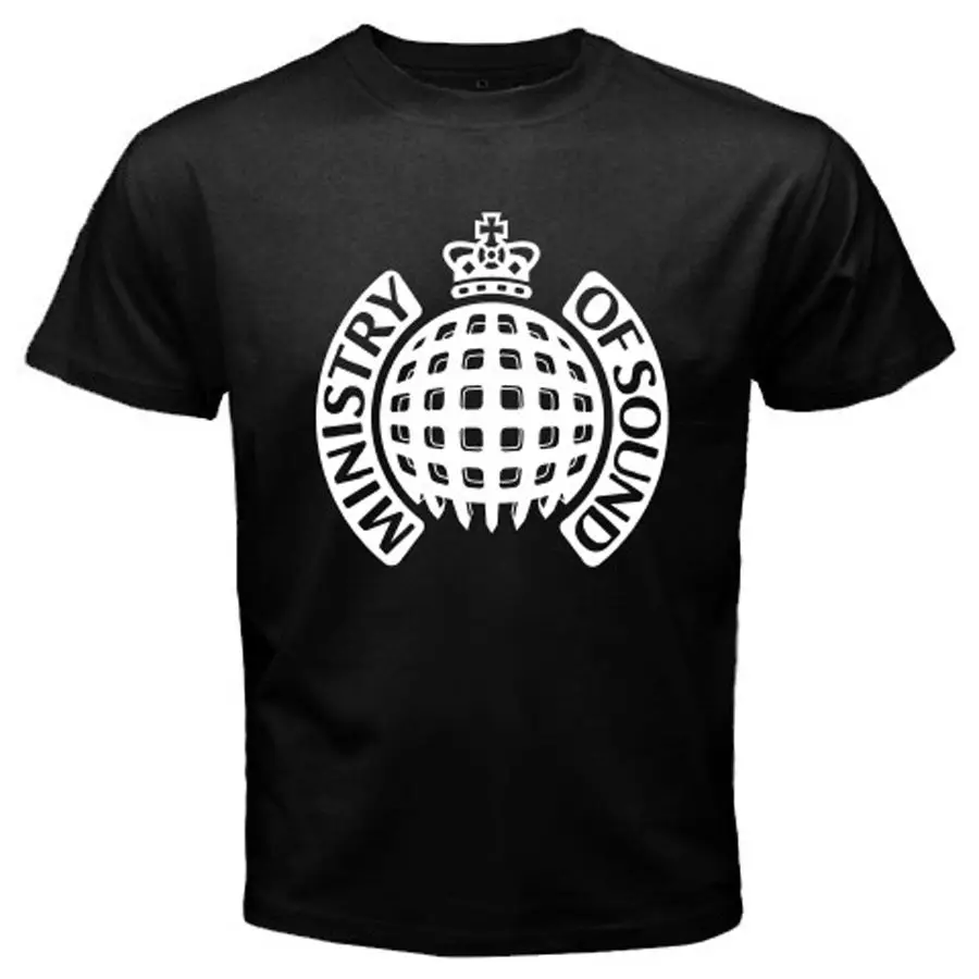 Новая мужская черная футболка с музыкальным логотипом от Ministry of Sound Dance House Размер