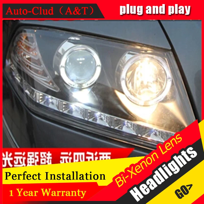 

2Pcs LED Headlights For Skoda Octavia 2007-2009 led car lights Angel eyes xenon HID KIT Fog lights LED Daytime Running Lights