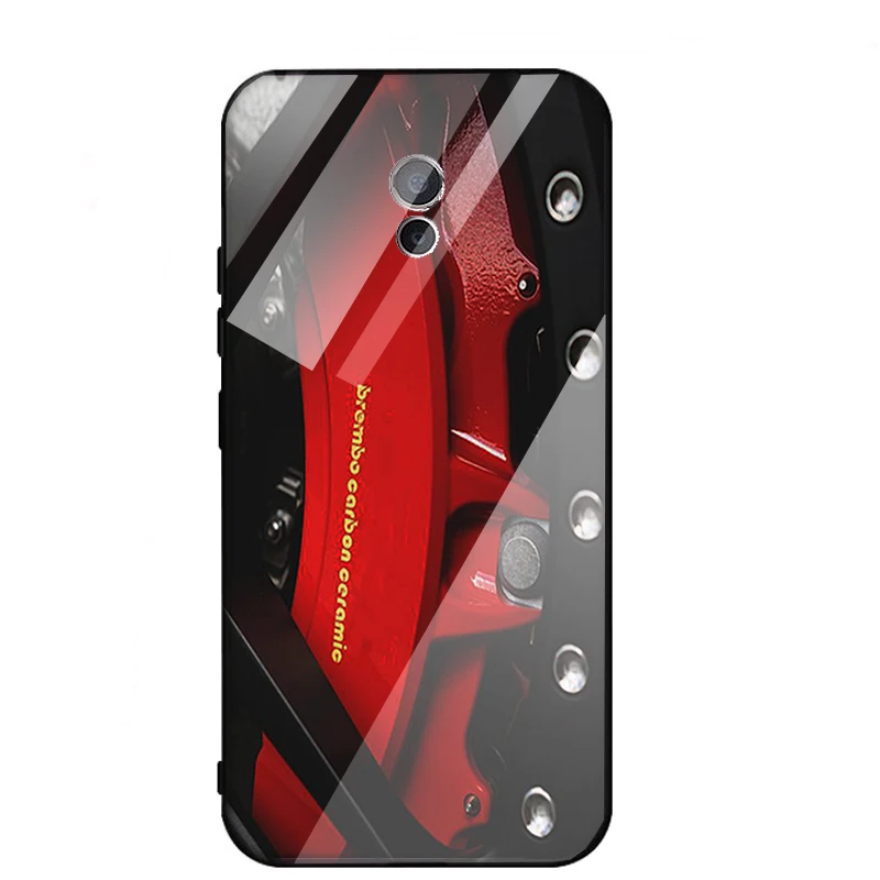 Tempered Glass Phone Cases For Vivo y97 y75 y79 y83 y85 y93 xplay6 iqoo Anti-knock luxury tire Back Cover for vivo v15 case |