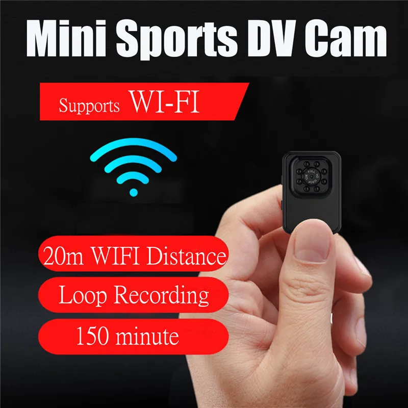 

CAMSOY Мини WiFi камера HD 1080P беспроводная камера инфракрасное Обнаружение движения ночное видение камера видеонаблюдения DV DVR