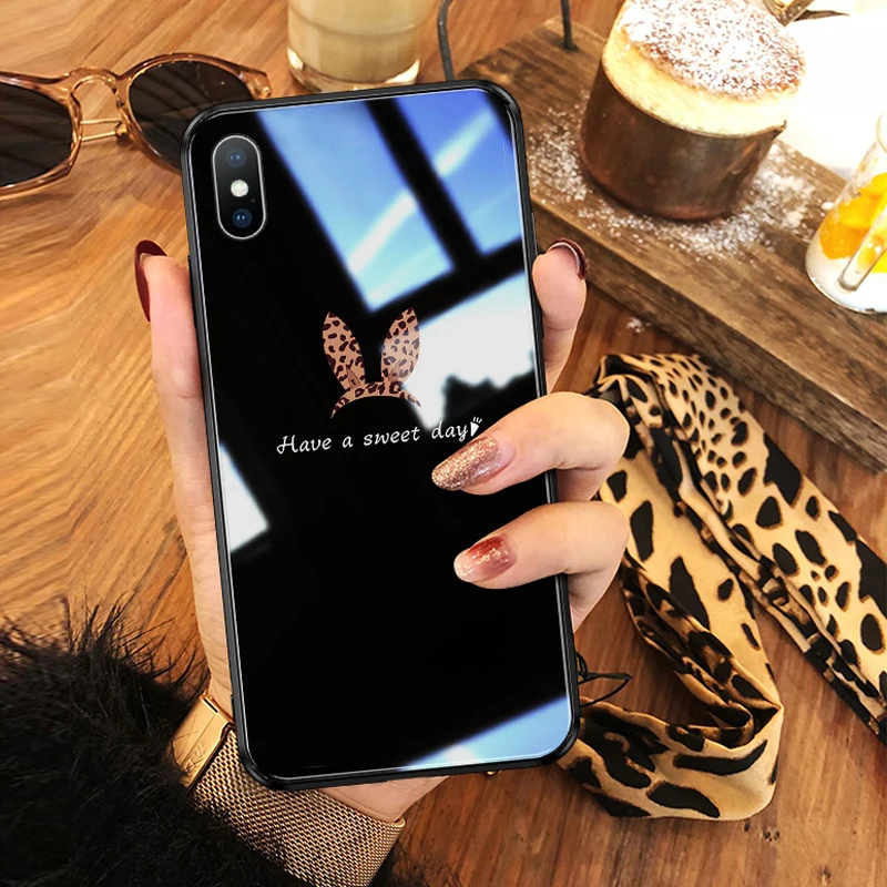 Чехол из закаленного стекла 6d для iPhone X XR XS Max взрывозащищенный стеклянный чехол с