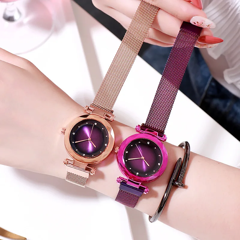 Kids Luxury Famous Magnet Strap Bracelet Wrist Watch Children Watches Fashion Analog Clock Teen Gift For Girls Hodinky Reloges | Наручные