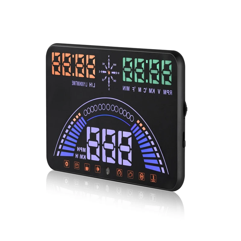 Newest S7 Auto Car OBD2 GPS HUD Head Up Display 5.8 Inch Screen OBD II Windshield Projector Engine Fault Alarm Dynamic Speed | Автомобили